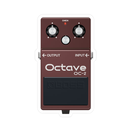 Octave Guitar Pedal Vinyl Decal - Original Art - Collect Them All!