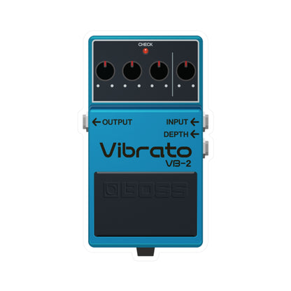 Vibrato Guitar Pedal Vinyl Decal - Original Art - Collect Them All!