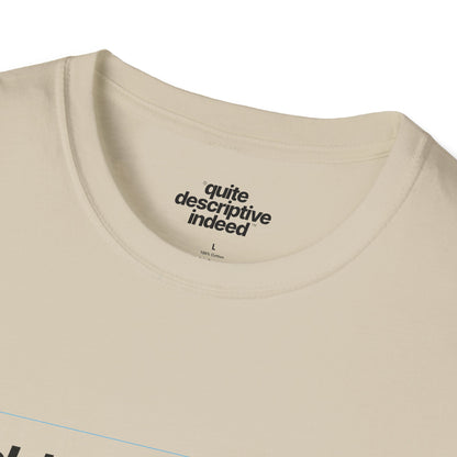 Quite Descriptive "Click Here to Add Text" Ironically Non-editable Mockup Typography Graphic Tee