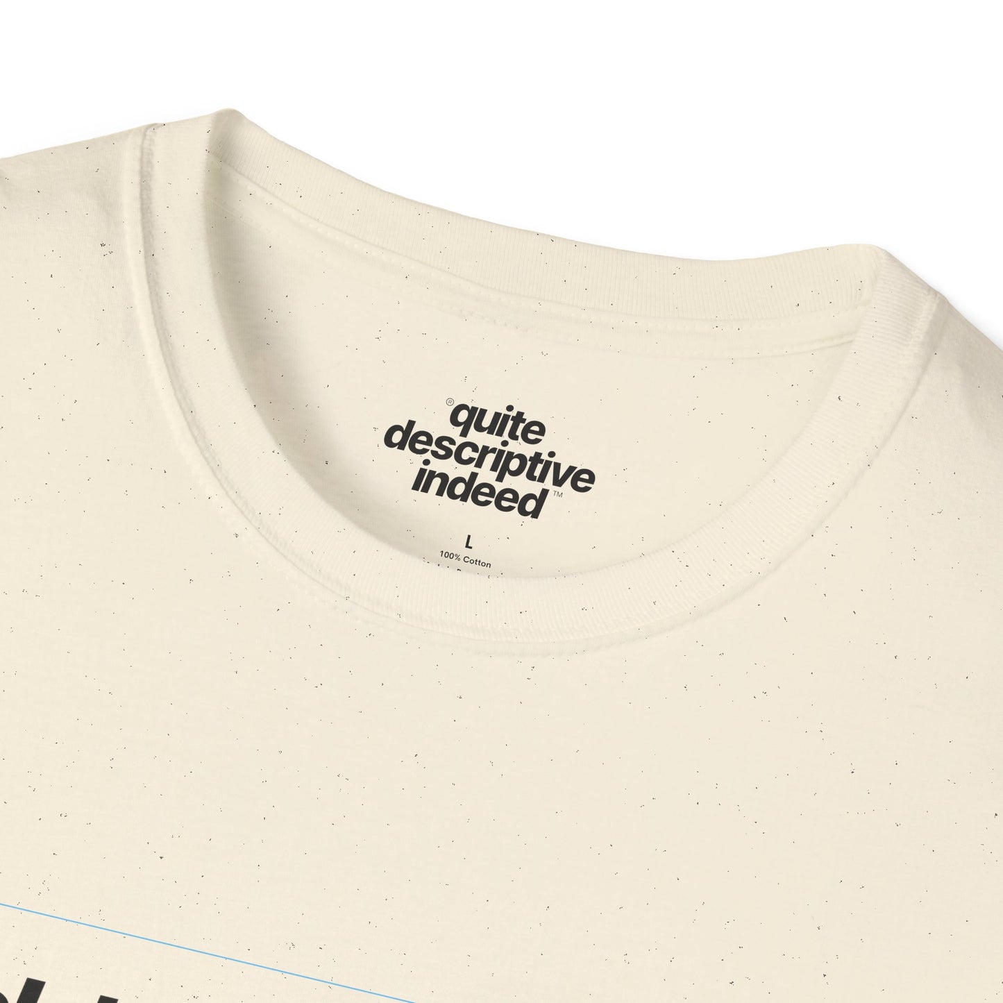 Quite Descriptive "Click Here to Add Text" Ironically Non-editable Mockup Typography Graphic Tee