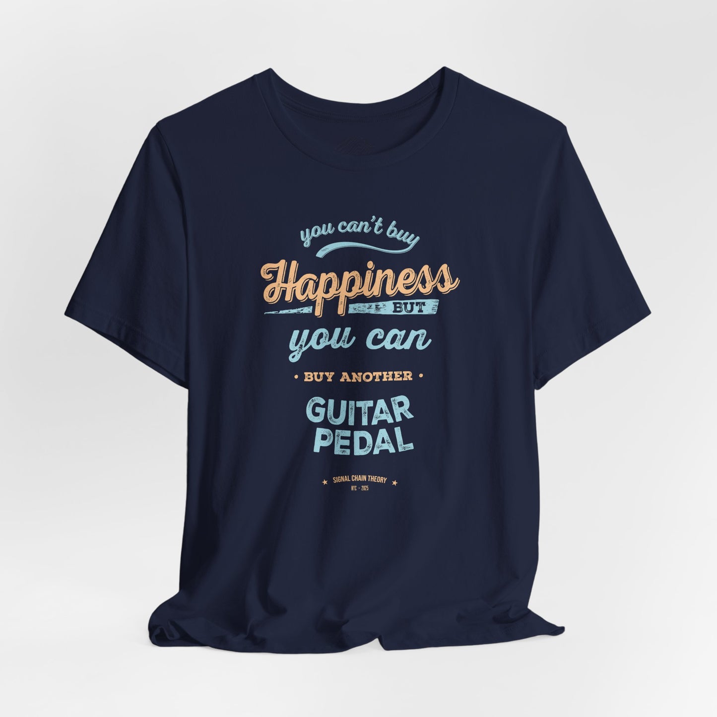 Vintage Guitar Pedal Happiness - Unisex Jersey Short Sleeve Tee Shirt