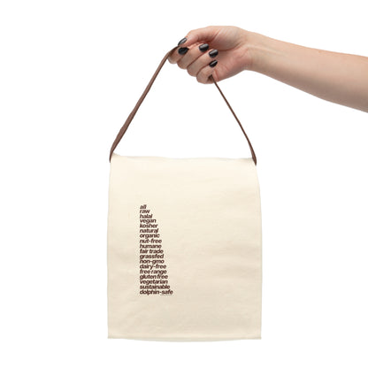 Food Pride "Quite Descriptive" 100% Natural Cotton Canvas Lunch Bag. Only Available on Planet Earth!