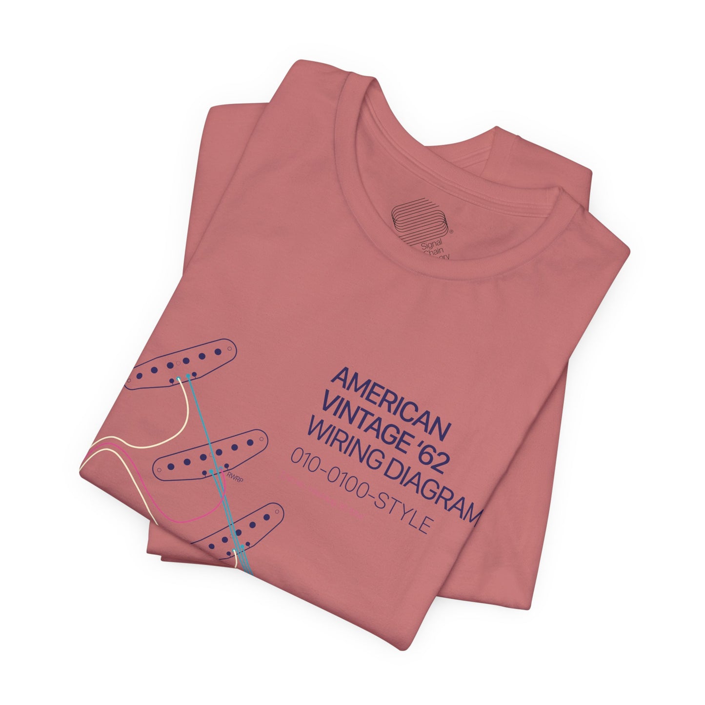 Vintage '62 Wiring Diagram Tee — Guitar Pickup Schematic Graphic T-Shirt