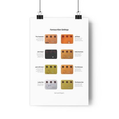 Limited Edition Famous Klon Settings - Original Giclée Art Print