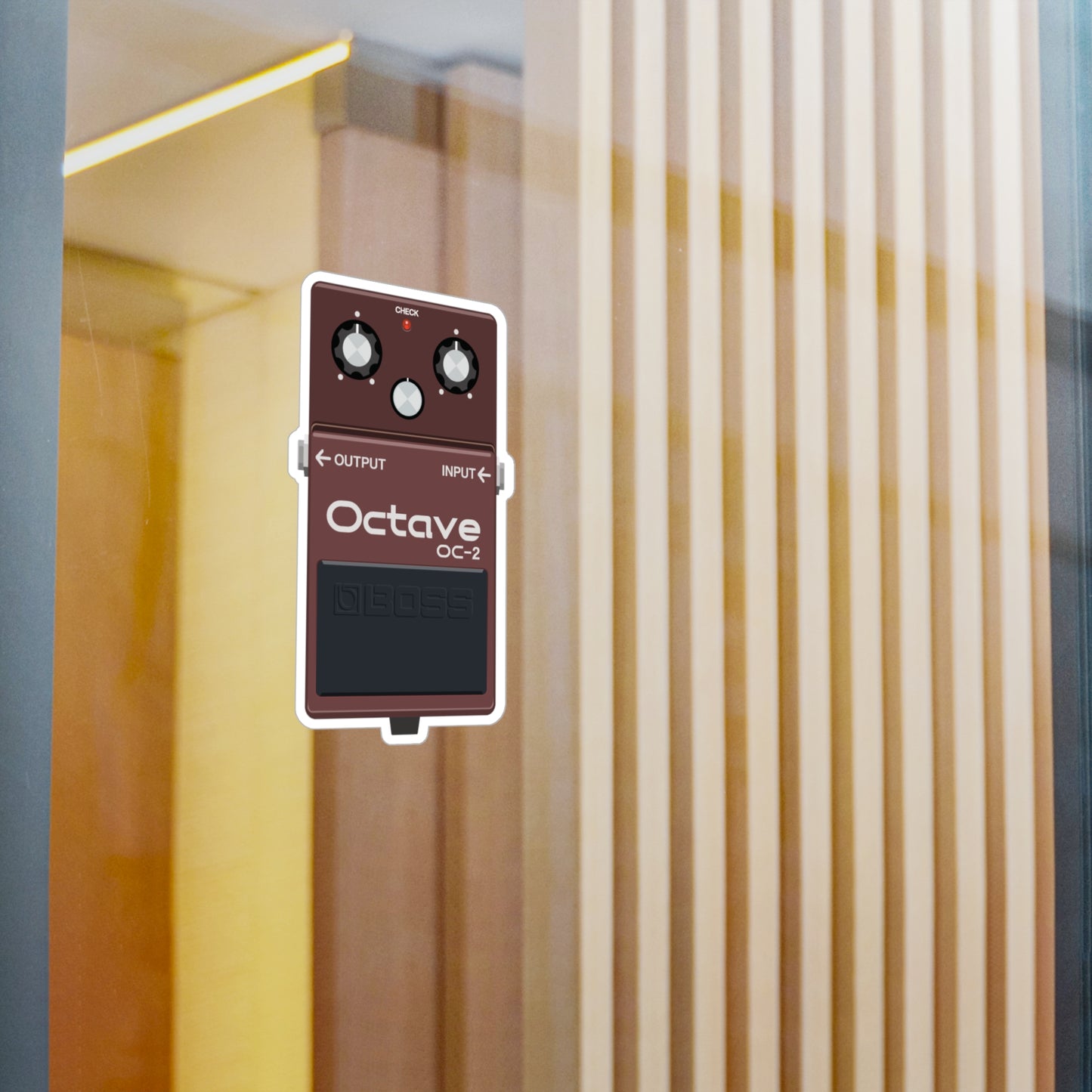Octave Guitar Pedal Vinyl Decal - Original Art - Collect Them All!