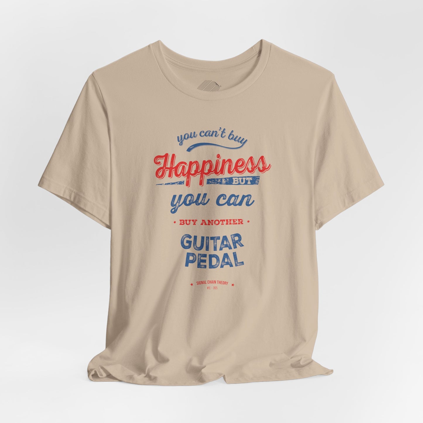 Vintage Guitar Pedal Happiness - Unisex Jersey Short Sleeve Tee Shirt