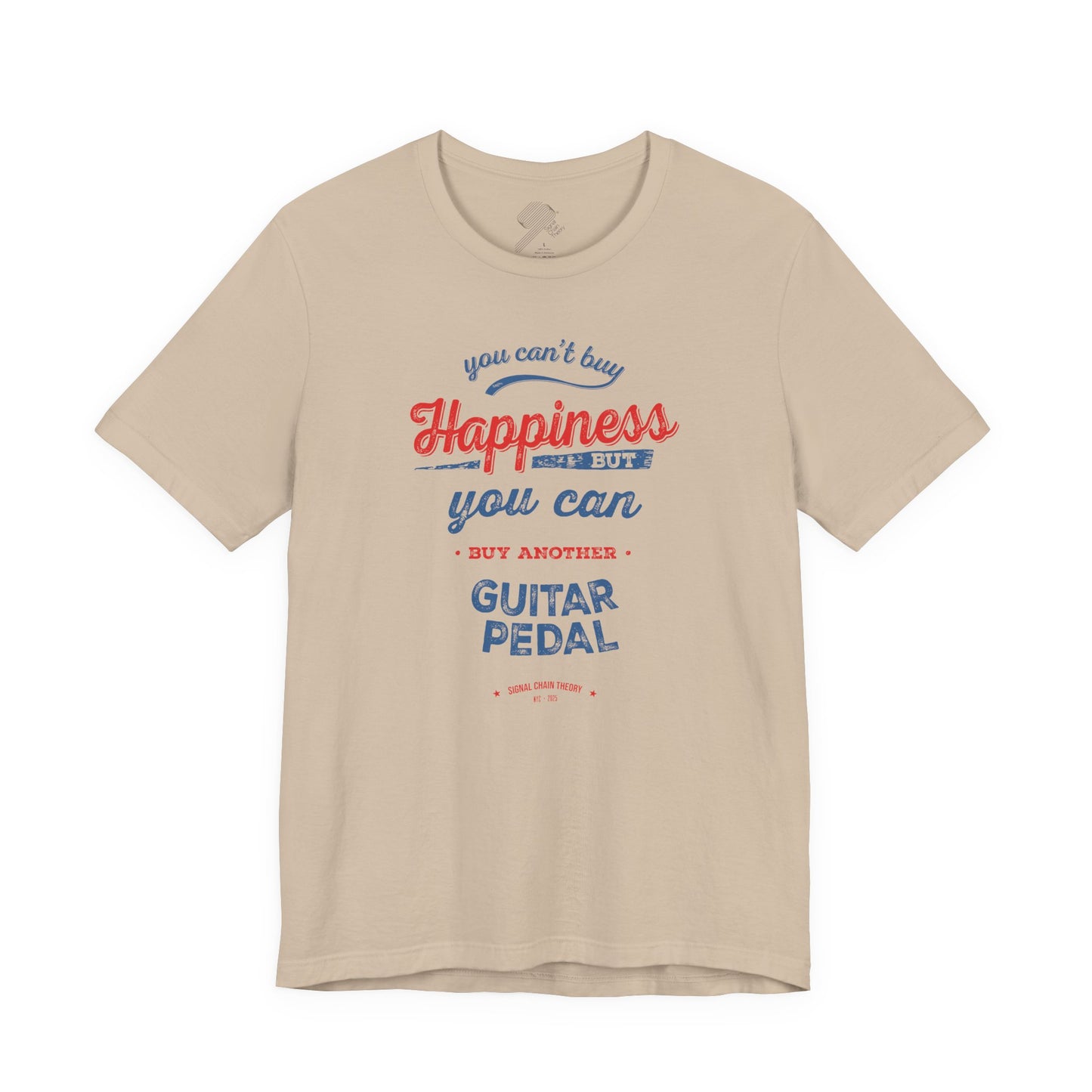 Vintage Guitar Pedal Happiness - Unisex Jersey Short Sleeve Tee Shirt
