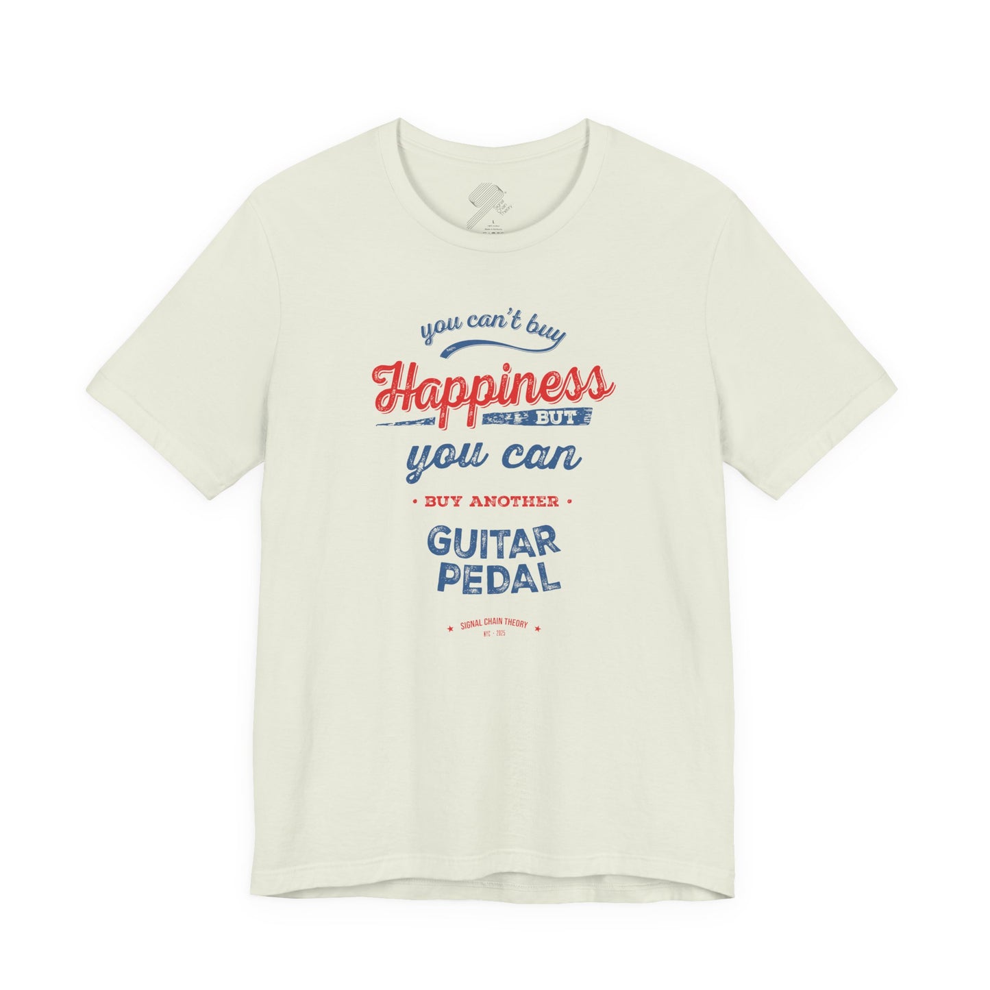 Vintage Guitar Pedal Happiness - Unisex Jersey Short Sleeve Tee Shirt