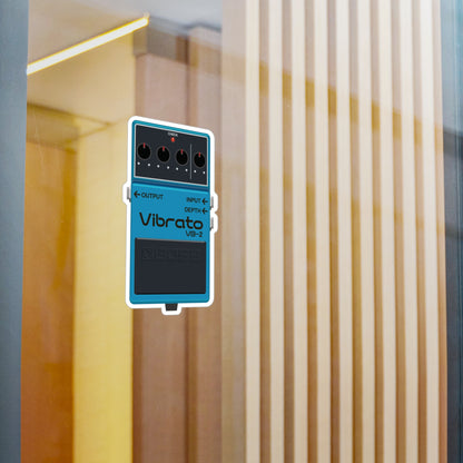 Vibrato Guitar Pedal Vinyl Decal - Original Art - Collect Them All!