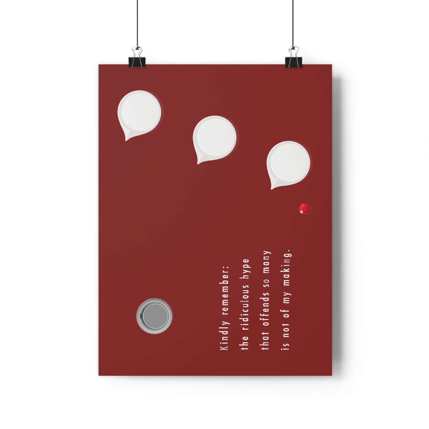 Limited Klon KTR "Flipped" Edition - Original Minimalist Giclée Art Print