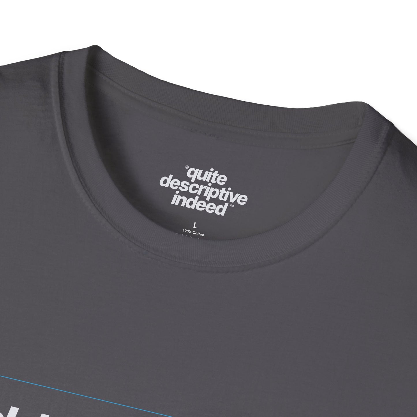 Quite Descriptive "Click Here to Add Text" Ironically Non-editable Mockup Typography Graphic Tee