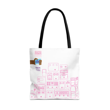 Guitar Pedal Tote Bag - Musical Themed, Perfect for Musicians and Players - Original Design by Signal Chain Theory (Greek Cup)