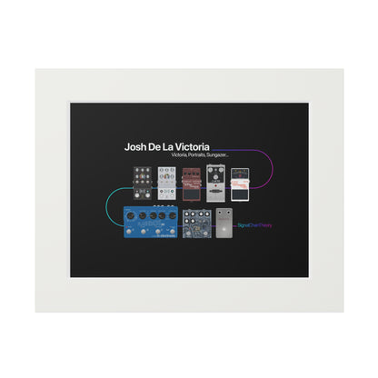 Josh Dela Victoria's Simple Guitar Pedalboard Giclée Art Print