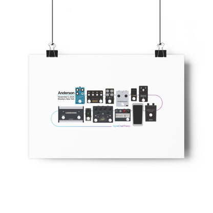 Anderson's Main Guitar Pedalboard — Original Giclée Art Print