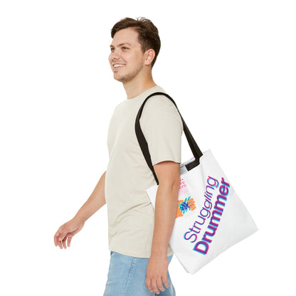 Struggling Drummer Tote Bag - Musical Themed, Perfect for Musicians and Drums Lovers (80s Jazzy Cup)
