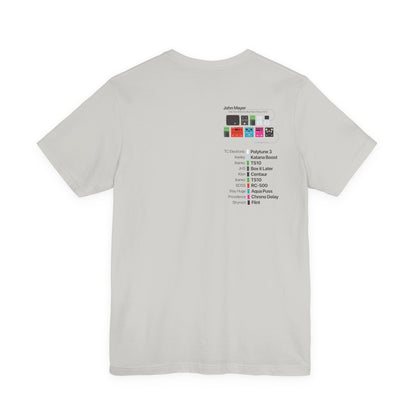 John Mayer Guitar Pedalboard Signal Chain - Premium Jersey T-shirt with Original Design.