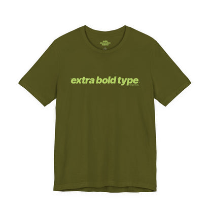 Quite Descriptive Generic Tee with Extra Bold Type™. Minimalist Typography Cozy Shirt.