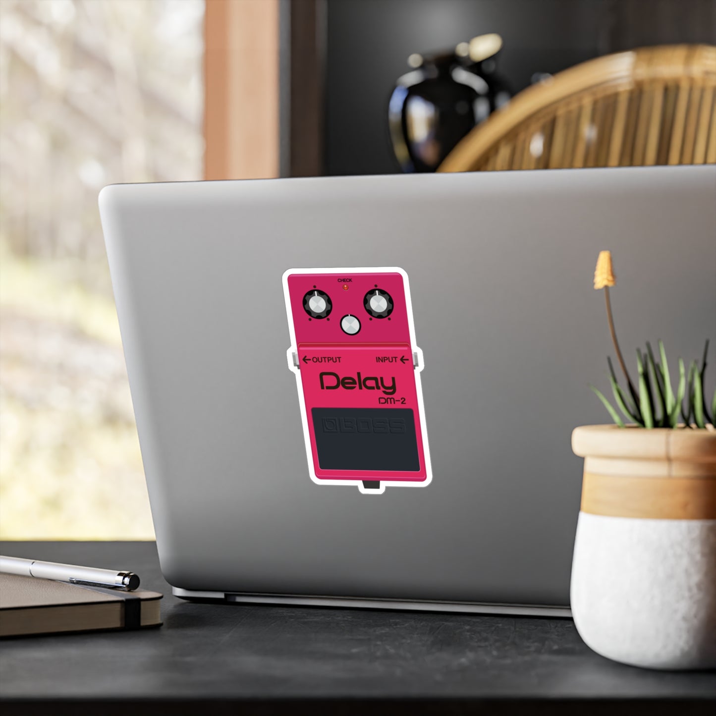 OG Delay Guitar Pedal Vinyl Decal - Original Art - Collect Them All!