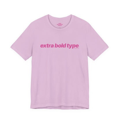 Quite Descriptive Generic Tee with Extra Bold Type™. Minimalist Typography Cozy Shirt.