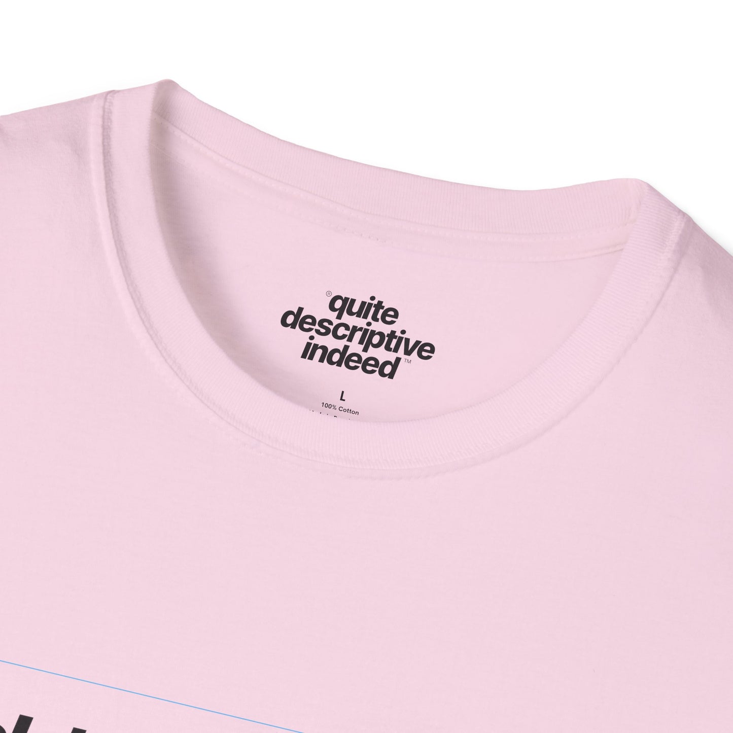 Quite Descriptive "Click Here to Add Text" Ironically Non-editable Mockup Typography Graphic Tee