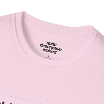 Quite Descriptive "Click Here to Add Text" Ironically Non-editable Mockup Typography Graphic Tee