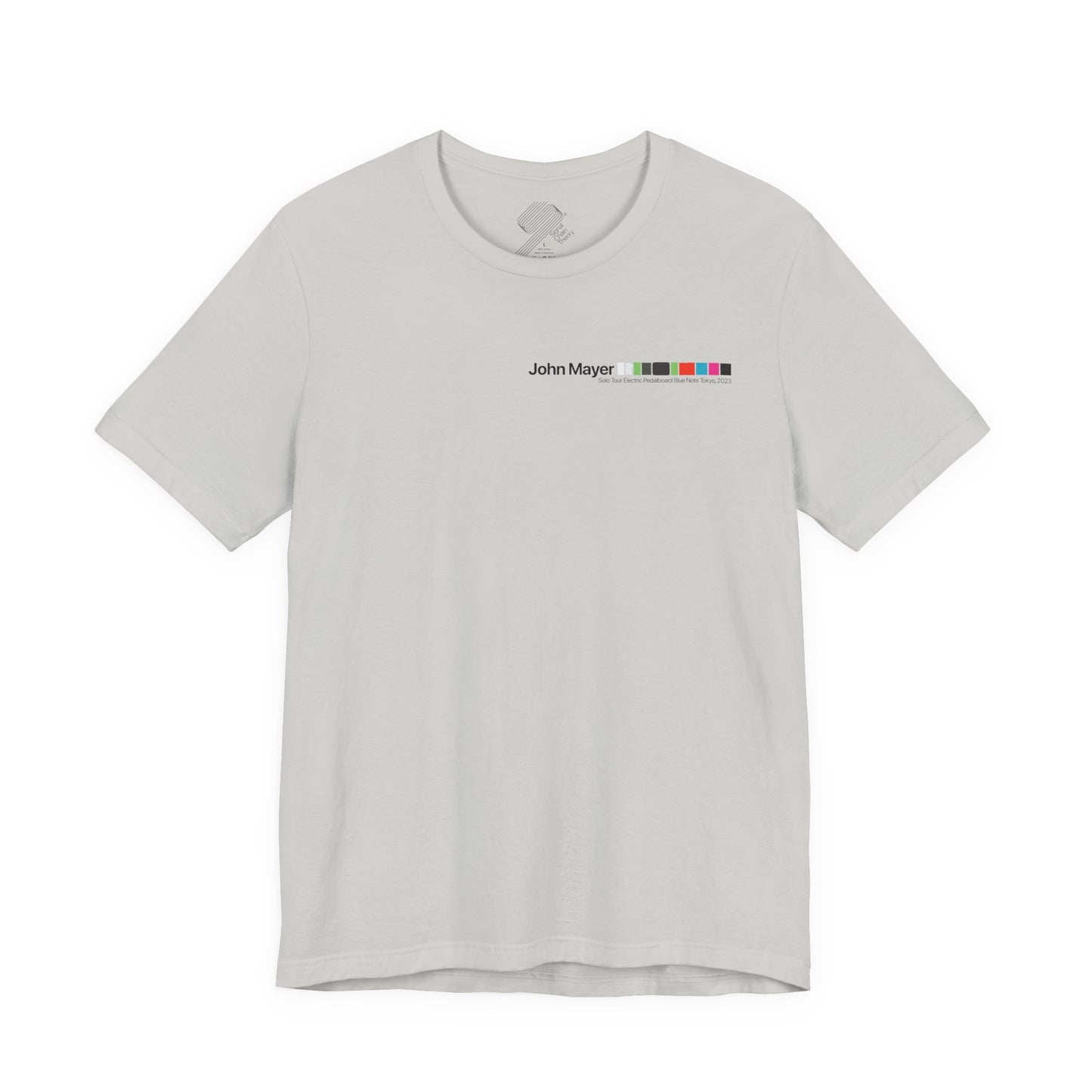 John Mayer Guitar Pedalboard Signal Chain - Premium Jersey T-shirt with Original Design.