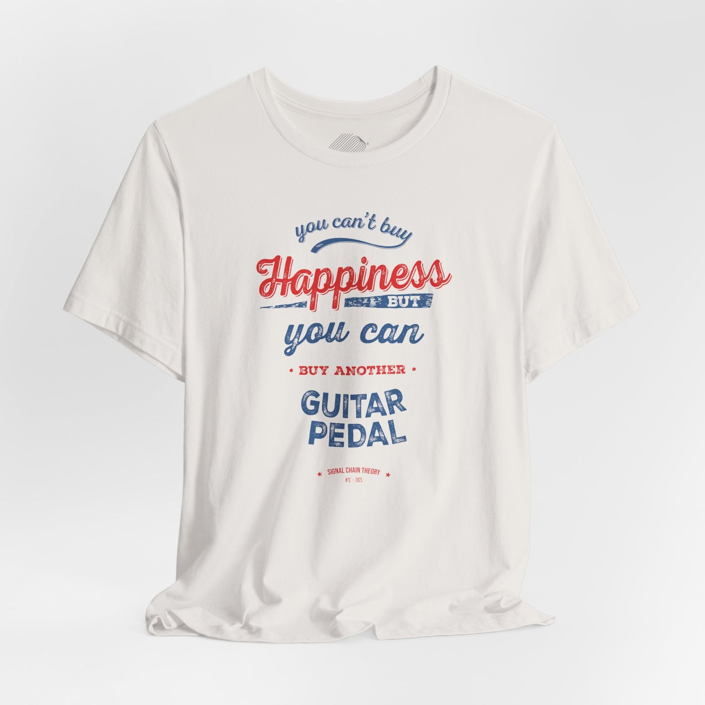 Vintage Guitar Pedal Happiness - Unisex Jersey Short Sleeve Tee Shirt