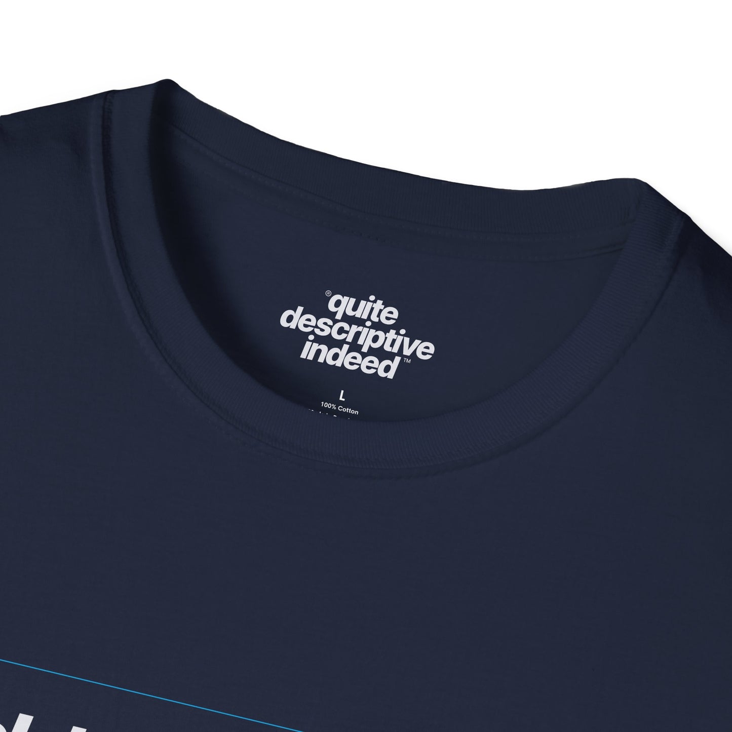 Quite Descriptive "Click Here to Add Text" Ironically Non-editable Mockup Typography Graphic Tee
