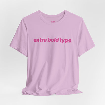 Quite Descriptive Generic Tee with Extra Bold Type™. Minimalist Typography Cozy Shirt.