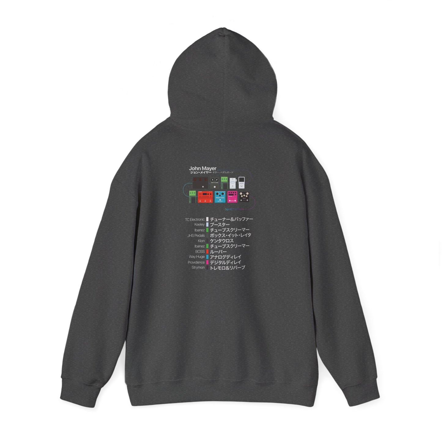 Limited Japanese Edition - John Mayer Guitar Pedalboard Signal Chain - Premium Unisex Hoodie