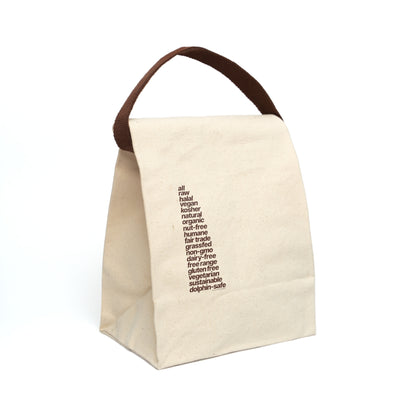 Food Pride "Quite Descriptive" 100% Natural Cotton Canvas Lunch Bag. Only Available on Planet Earth!