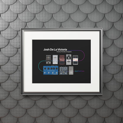 Josh Dela Victoria's Simple Guitar Pedalboard Giclée Art Print