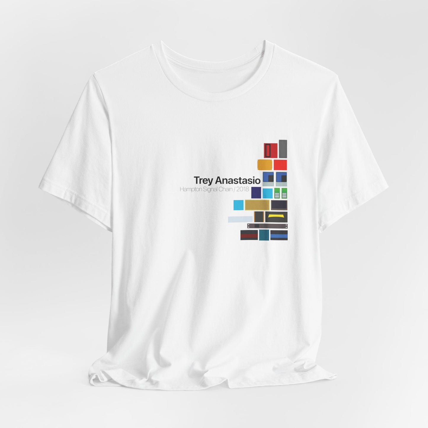 Trey Anastasio Abstract Guitar Pedalboard Signal Chain - Premium Unisex Jersey T-shirt